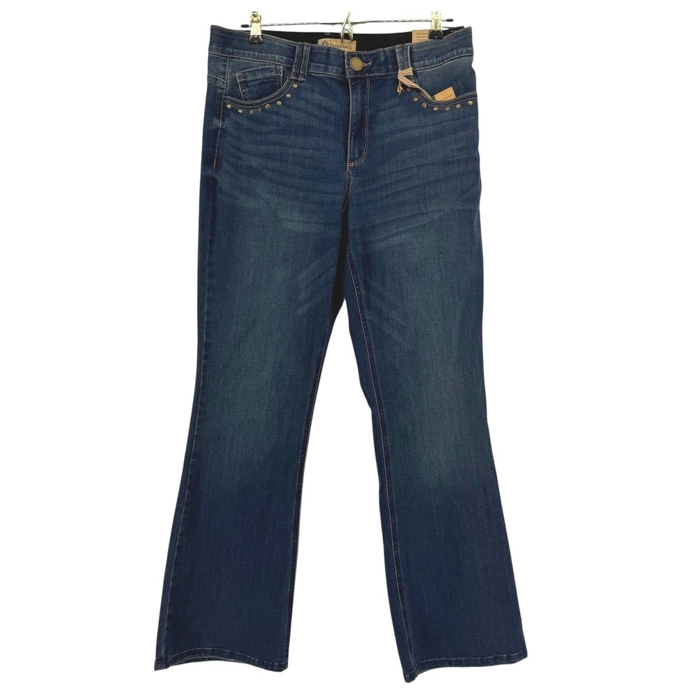 Democracy "Ab" Technology High Rise Itty Bitty Boot Jeans Women's 12 Studded